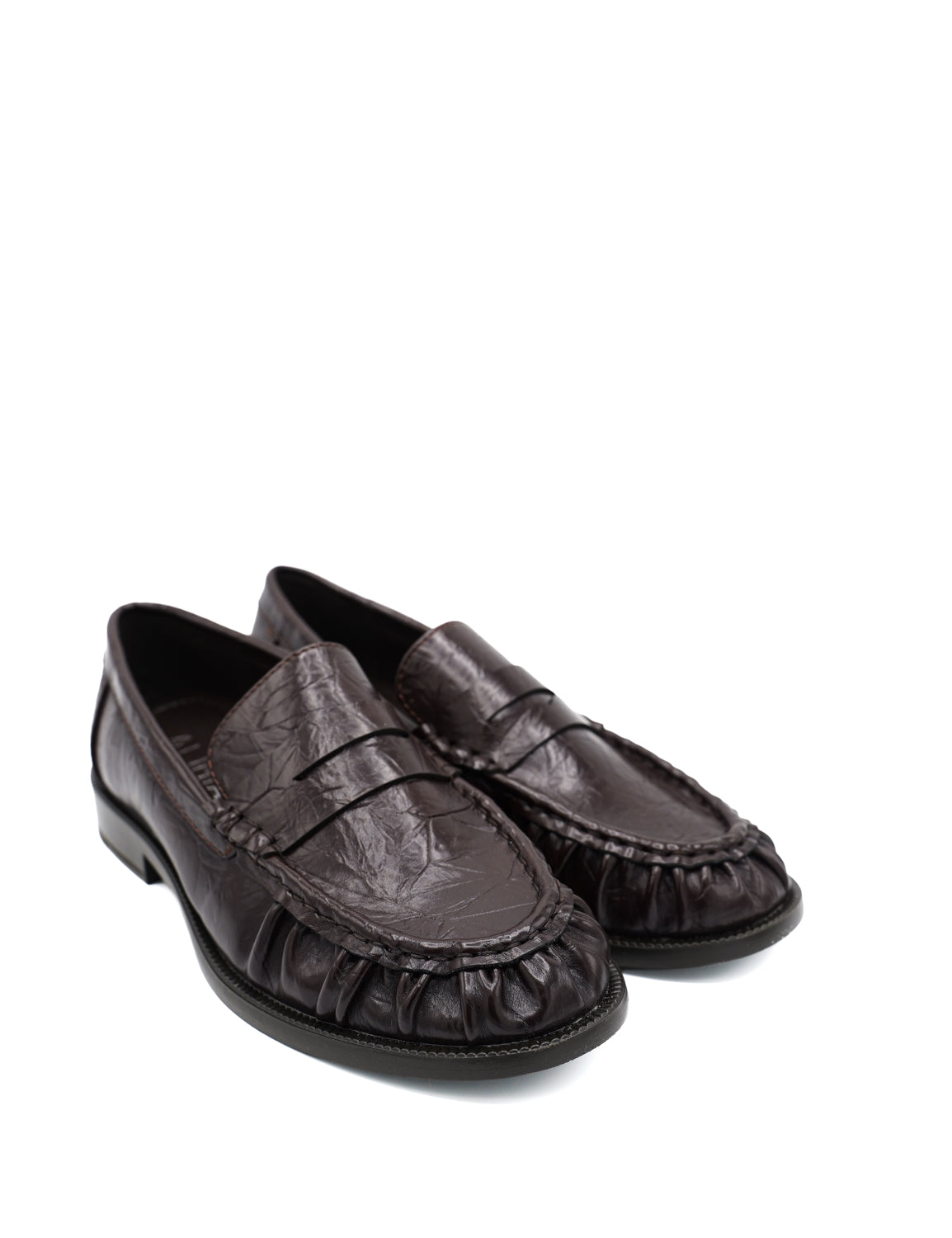Gaia Shoes Agnese Loafer supple con distintiva arricciatura