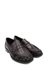 Gaia Shoes Agnese Loafer supple con distintiva arricciatura
