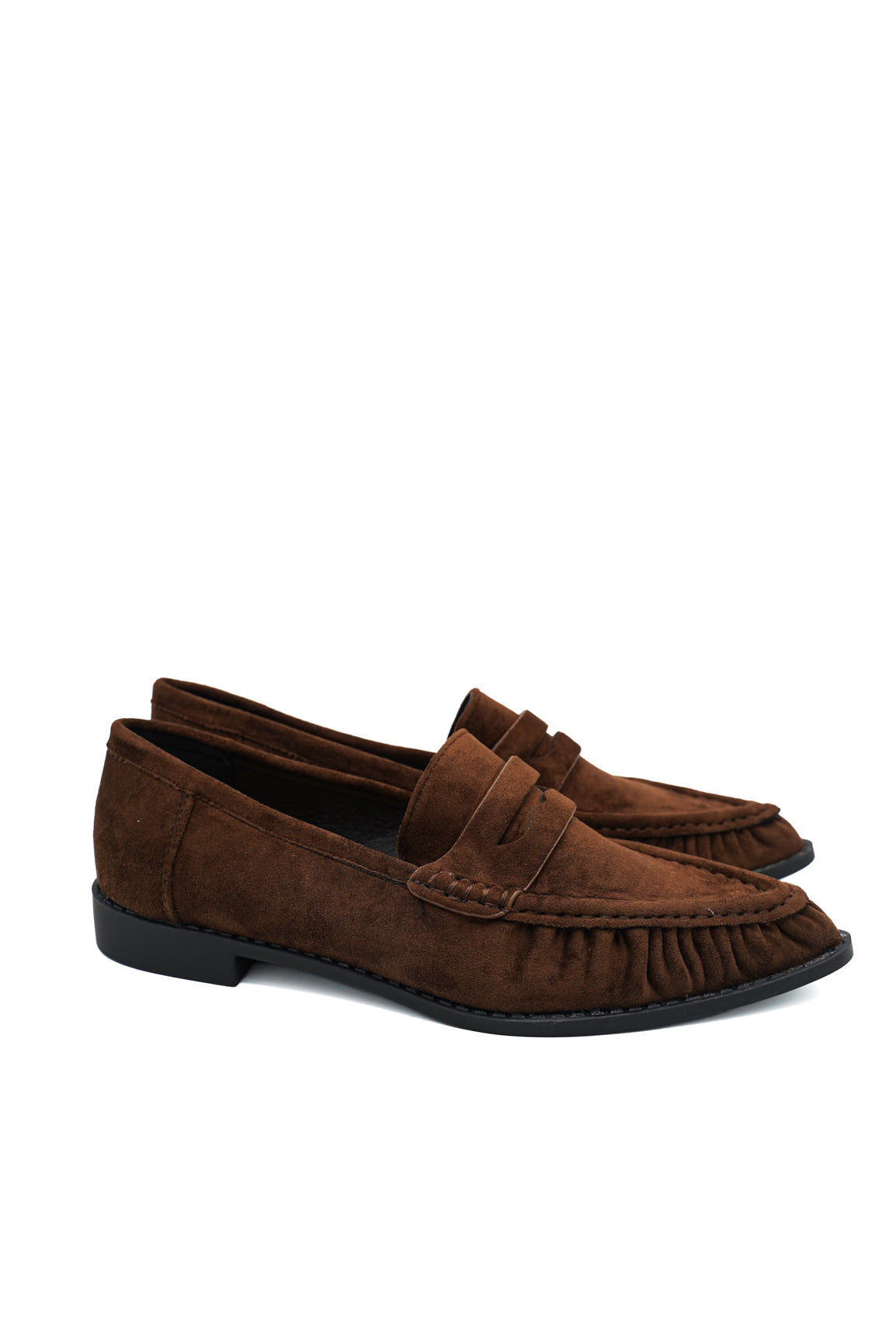 Gaia Shoes Anastasia Mocassini a punta con tomaia arricciata