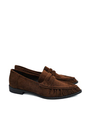 Gaia Shoes Anastasia Mocassini a punta con tomaia arricciata
