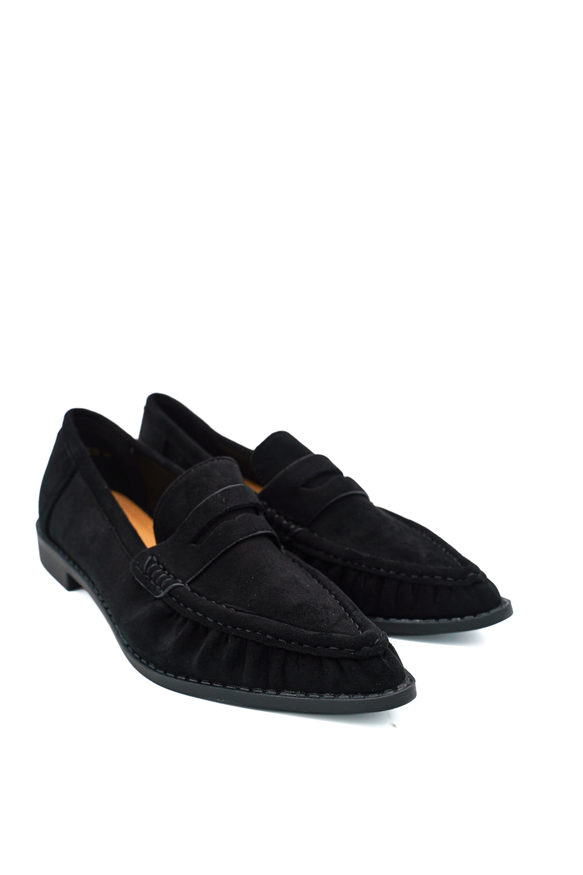 Gaia Shoes Anastasia Mocassini a punta con tomaia arricciata