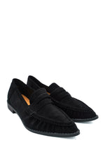 Gaia Shoes Anastasia Mocassini a punta con tomaia arricciata