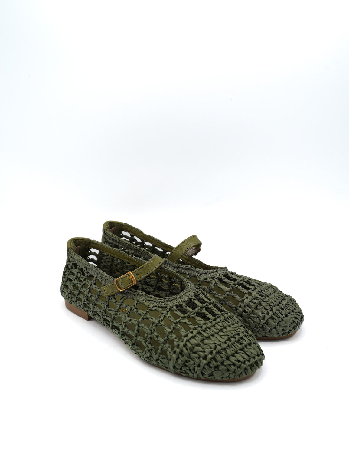 Gaia Shoes 251375 Ballerine Mary Jane in rafia intrecciata