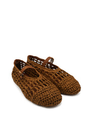 Gaia Shoes 251375 Ballerine Mary Jane in rafia intrecciata