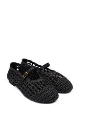 Gaia Shoes 251375 Ballerine Mary Jane in rafia intrecciata