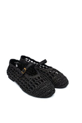 Gaia Shoes 251375 Ballerine Mary Jane in rafia intrecciata