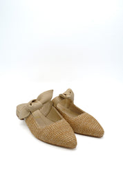 Gaia Shoes 251906 Sabot in rafia con fiocco