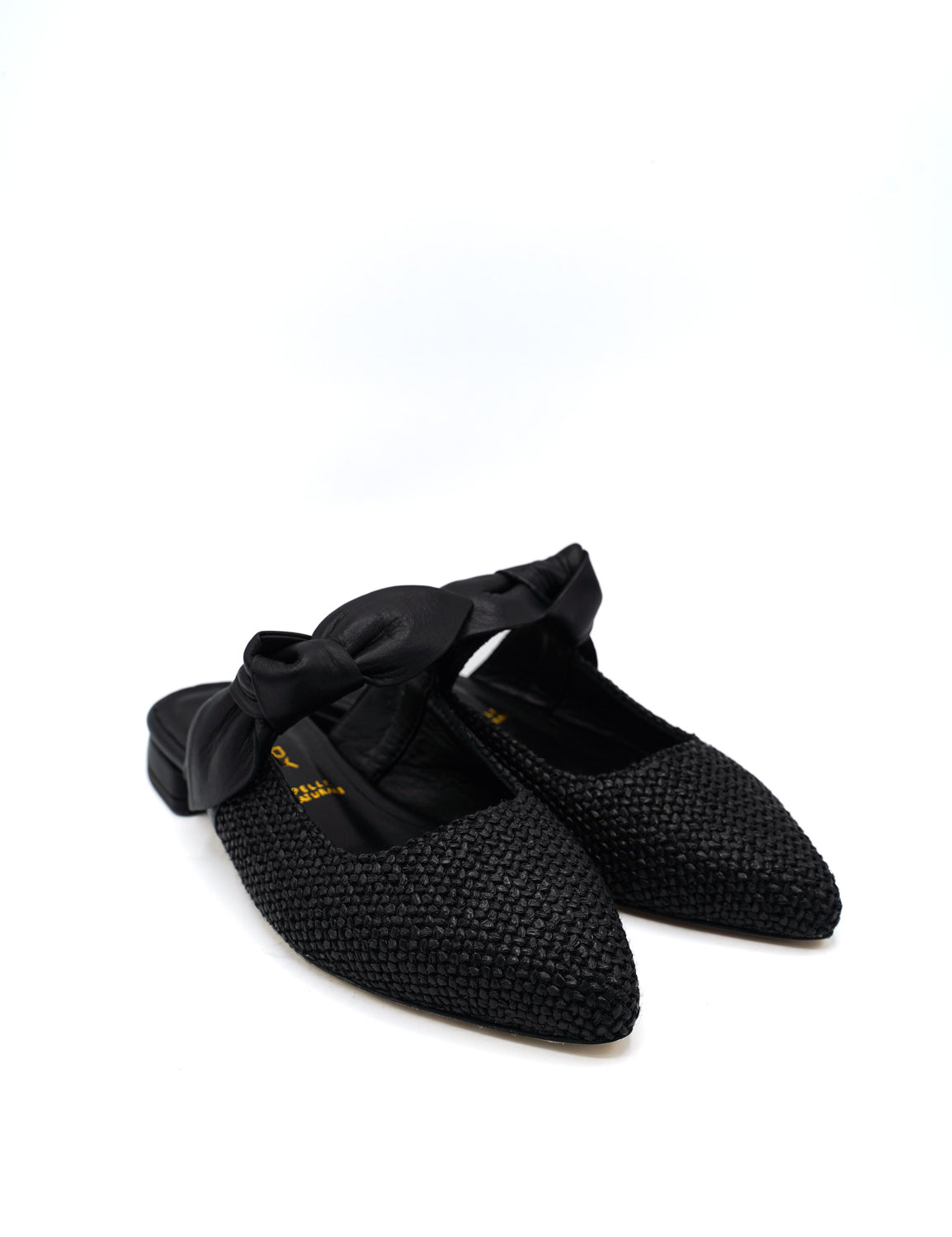 Gaia Shoes 251906 Sabot in rafia con fiocco