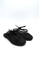 Gaia Shoes 251376 Ballerine in rafia intrecciata