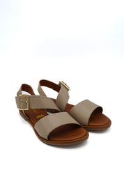 Gaia Shoes 240300 Sandali in pelle con cinturino e fiibia dorata