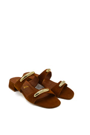 Gaia Shoes 261528 Sandali scamosciati doppia fascia
