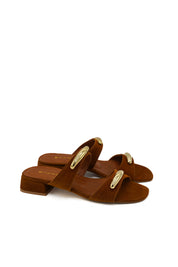 Gaia Shoes 261528 Sandali scamosciati doppia fascia