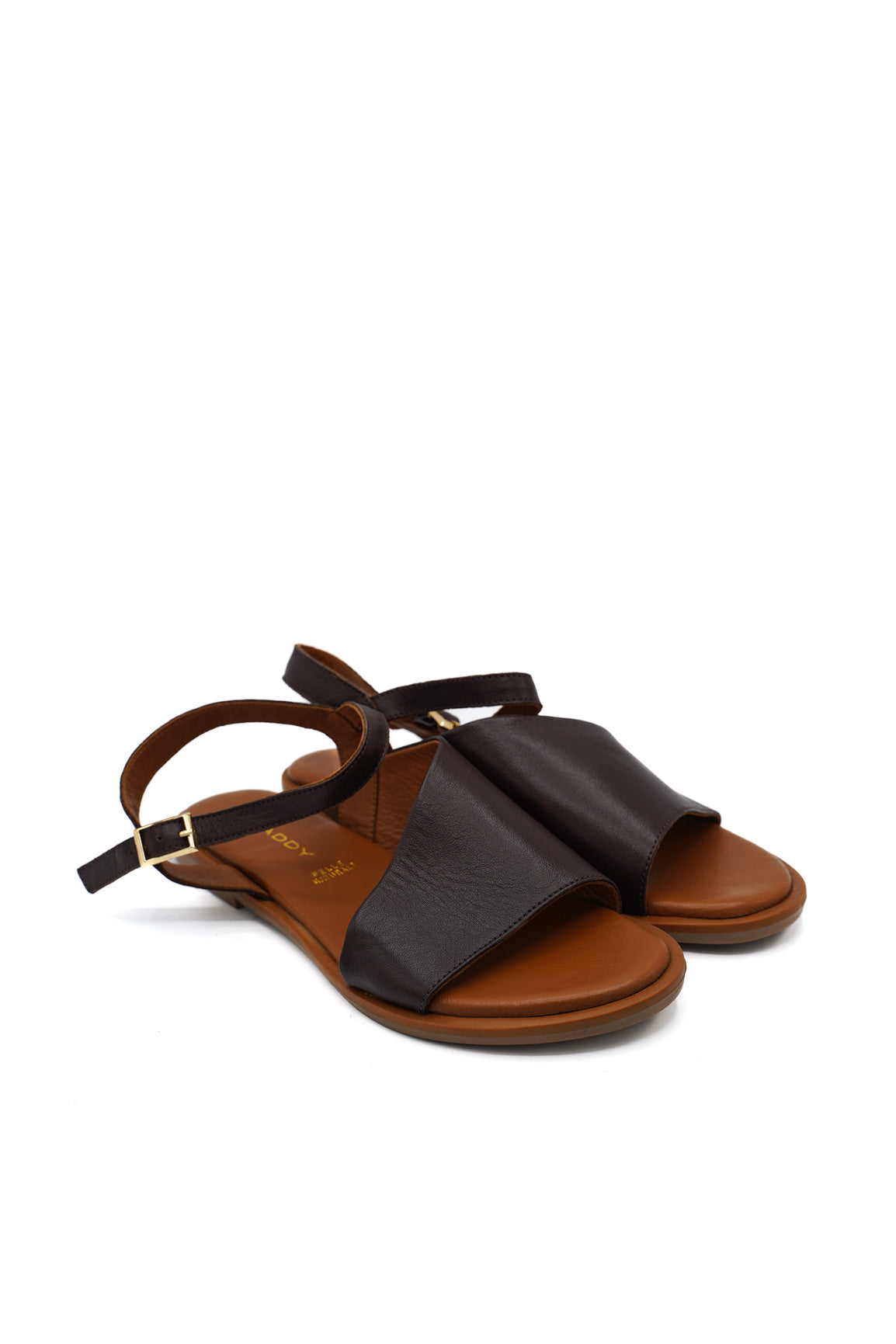 Gaia Shoes 220085 Sandali bassi con ampia fascia e cinturino regolabile
