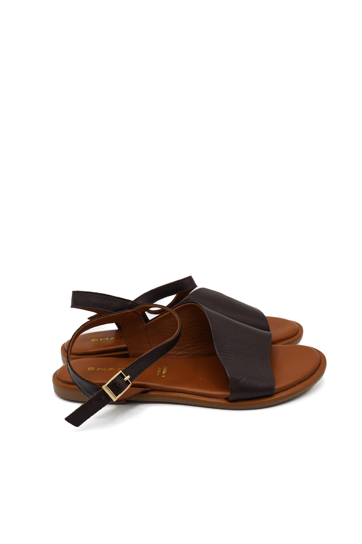 Gaia Shoes 220085 Sandali bassi con ampia fascia e cinturino regolabile