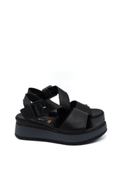 Gaia Shoes 251625 Sandali in pelle con zeppa e cinturino