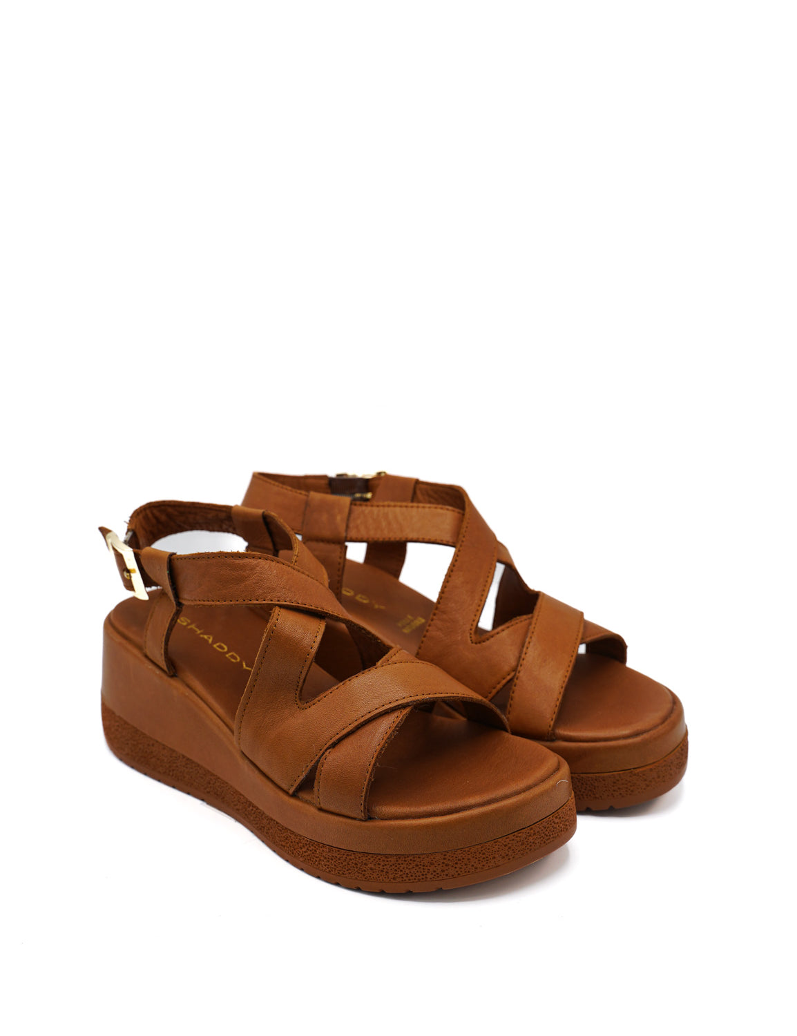 Gaia Shoes 261354 Sandali in pelle con zeppa