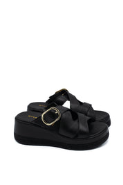 Gaia Shoes 261352 Sandali con zeppa in pelle