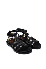 Porronet 3235 Sandali con design strappy con occhielli metallici