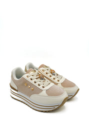 Gaia Shoes E176 Sneakers con borchie e charm metallico