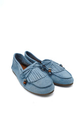 Gaia Shoes Anna mocassini con frange e perline decorative