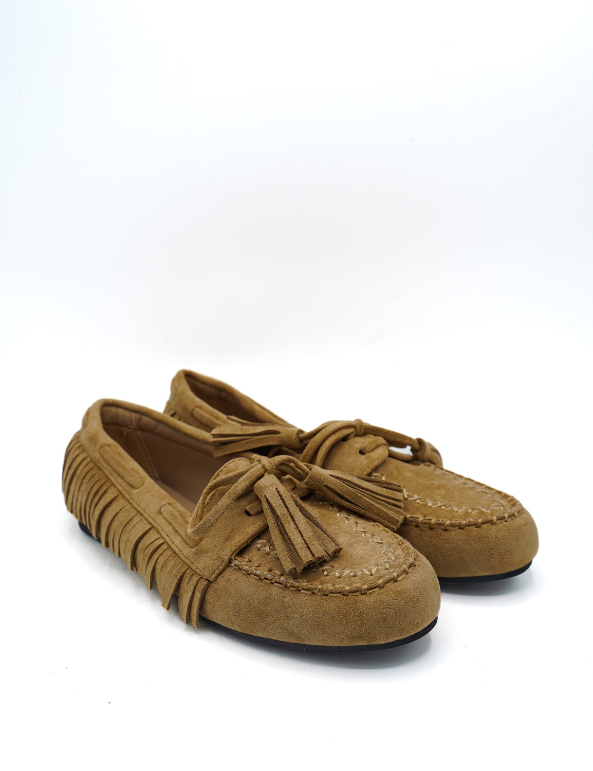 Gaia Shoes Adele mocassini con fiocco e nappine