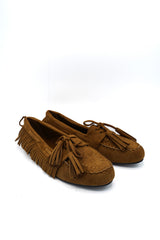 Gaia Shoes Adele mocassini con fiocco e nappine