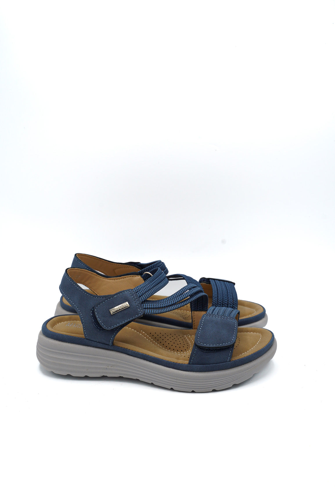 Gaia Shoes JS8028-8TO Sandali con fasce elastiche a doppia regolazione