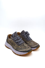 Gaia Shoes AL-EW10136 Sneakers effetto intreccio con motivi ondulati
