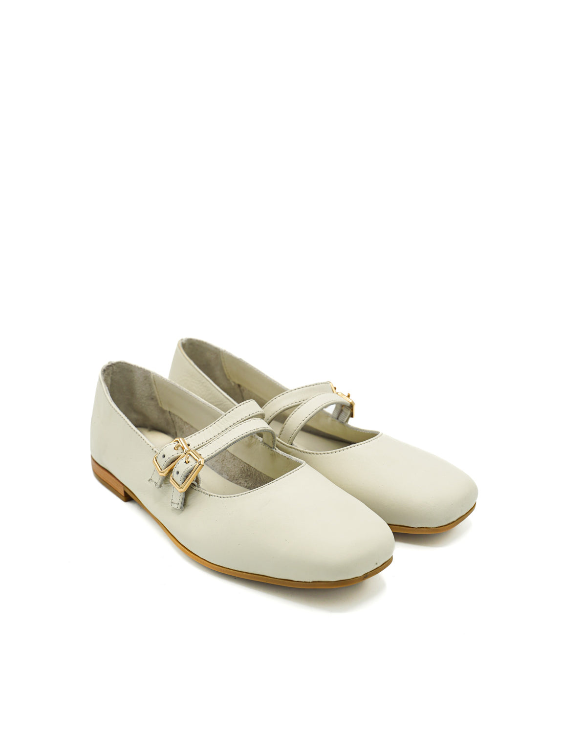 Scarpissime 01 246 15005 Ballerine con doppio cinturino e punta squadrata