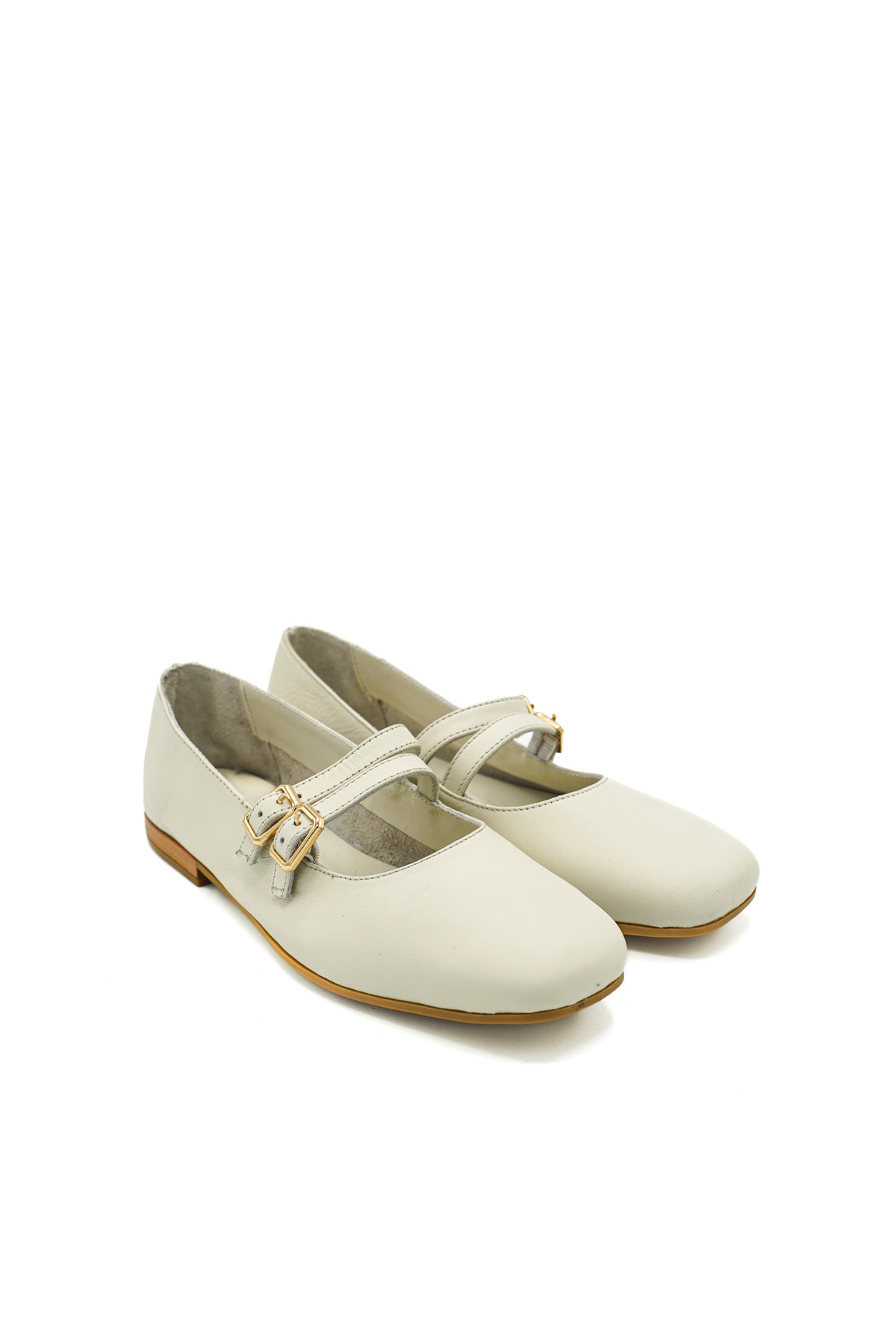 Scarpissime 01 246 15005 Ballerine con doppio cinturino e punta squadrata