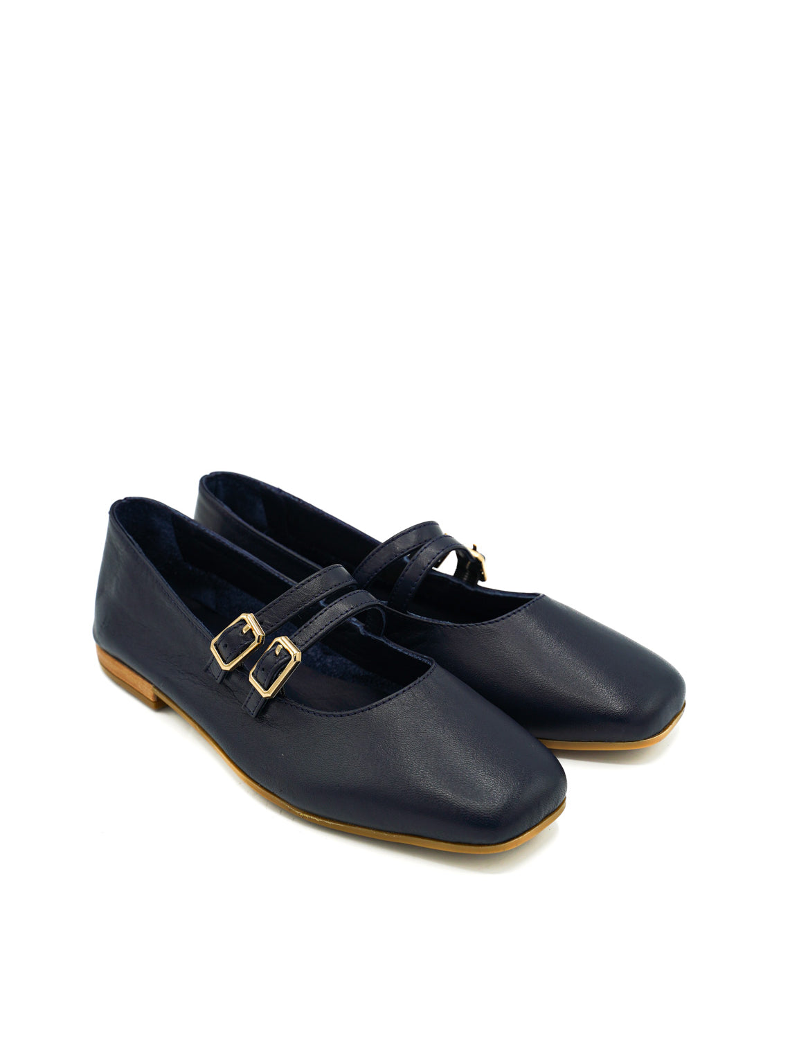 Scarpissime 01 246 15005 Ballerine con doppio cinturino e punta squadrata