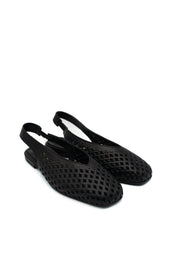 Scarpissime 01 246 15150 Slingback intrecciate forate a tacco basso