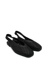 Scarpissime 01 246 15150 Slingback intrecciate forate a tacco basso