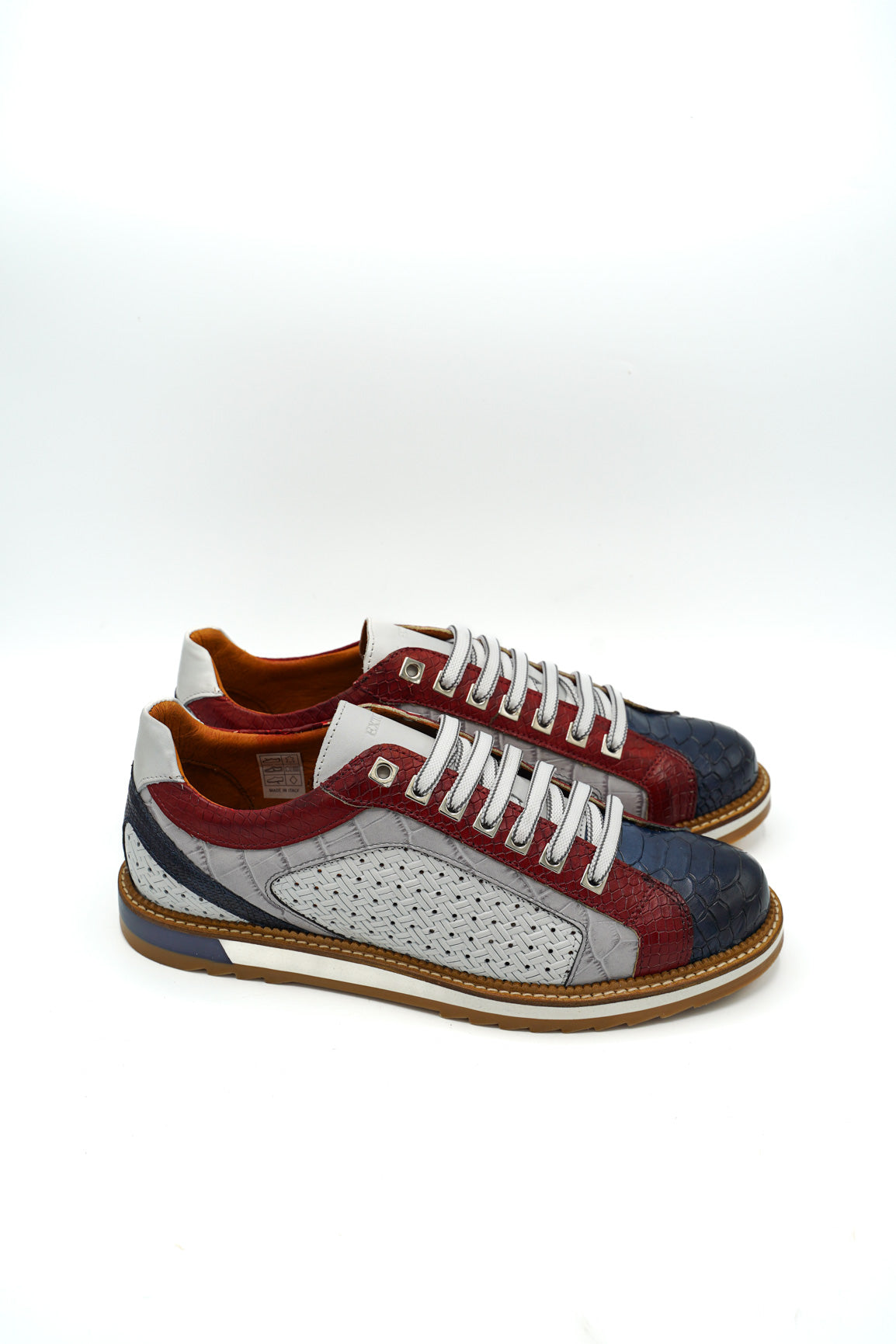 Exton 9512 Heritage sneakers uomo design retro e costruzione multi-materica