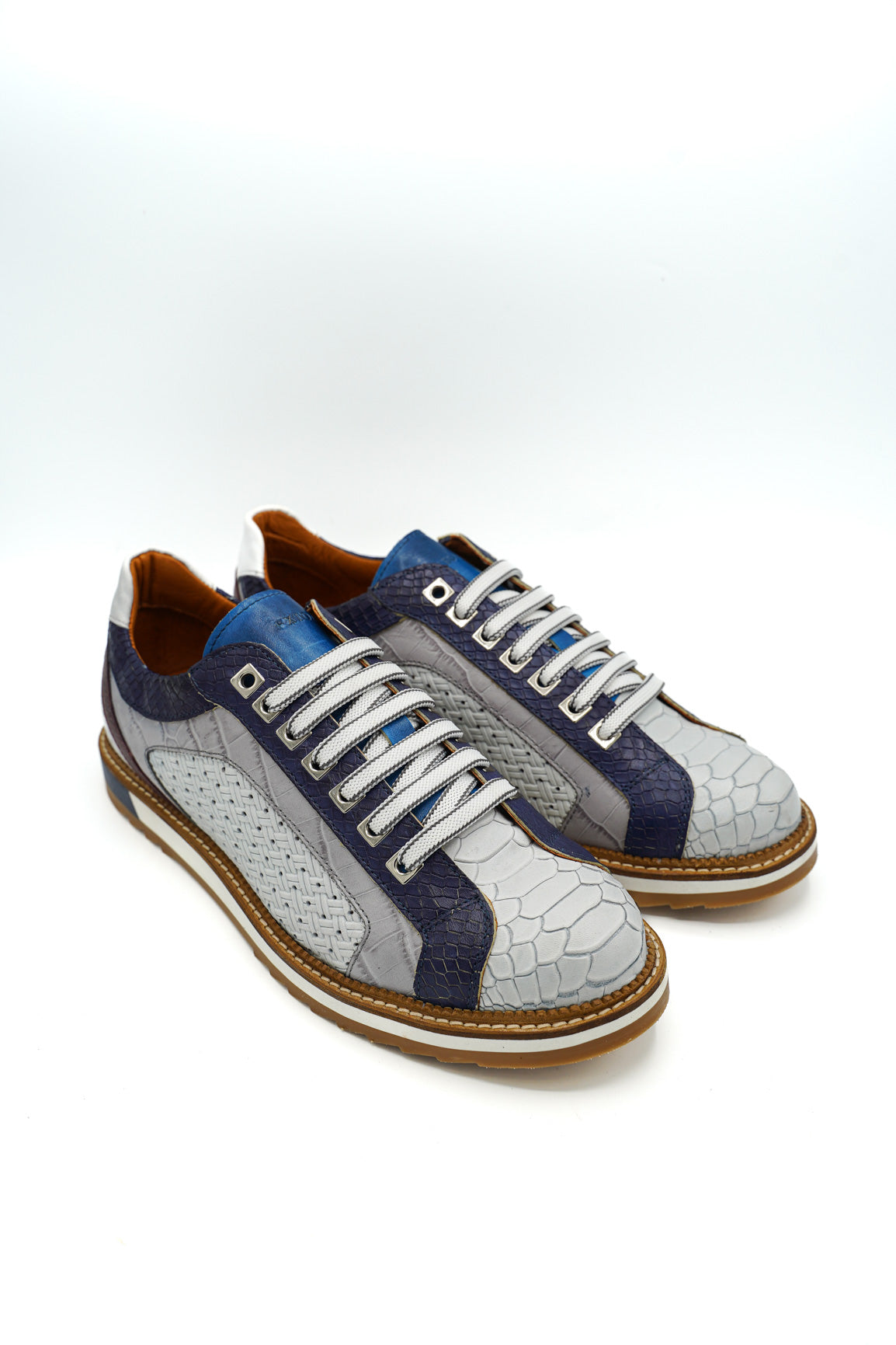 Exton 9512 Heritage sneakers uomo design retro e costruzione multi-materica
