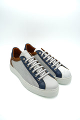 Exton 512 Sneakers uomo in pelle traforata bicolore