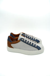 Exton 512 Sneakers uomo in pelle traforata bicolore