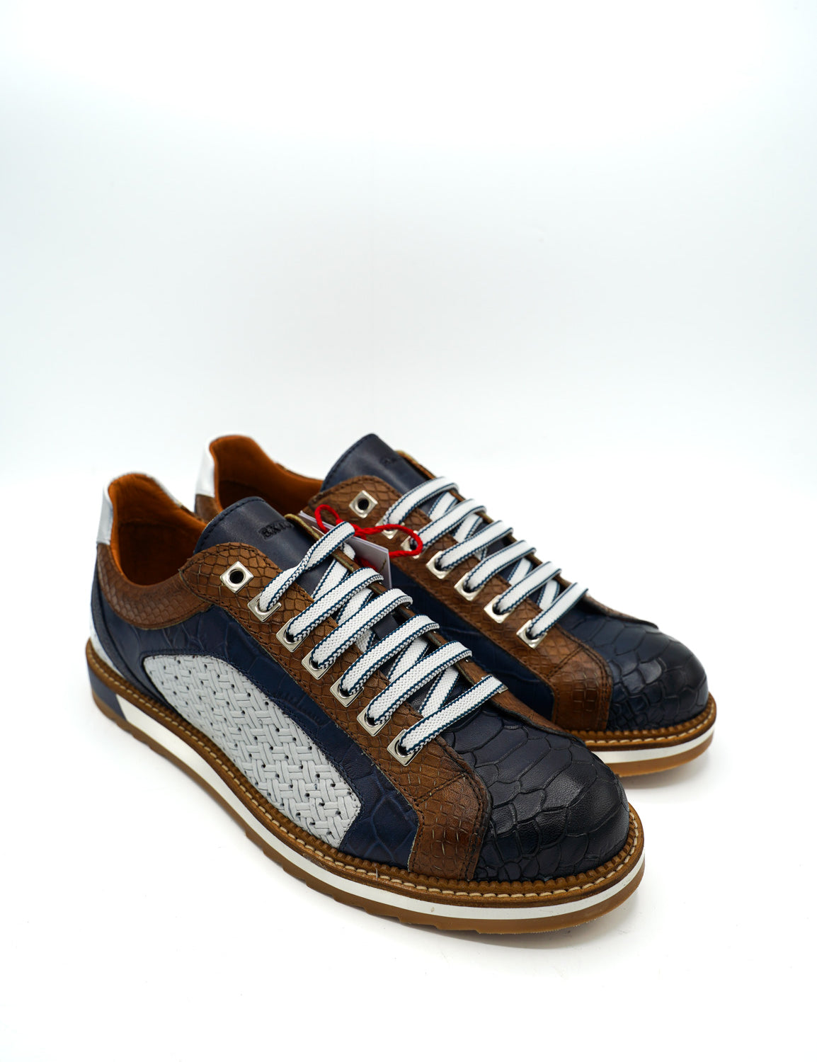 Exton 9512 Heritage sneakers uomo design retro e costruzione multi-materica