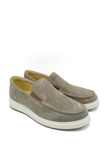 Igi&Co 1124811 Mocassini da uomo grigio-beige con elastico