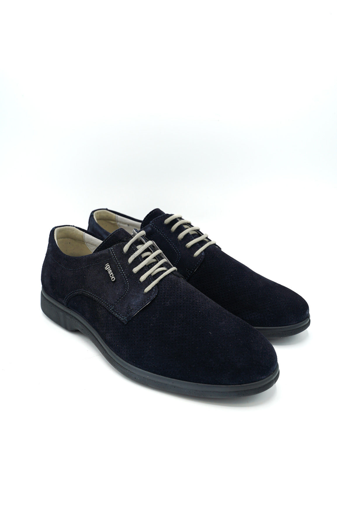 Igi&Co 1100200 Scarpe eleganti da uomo blu con lacci