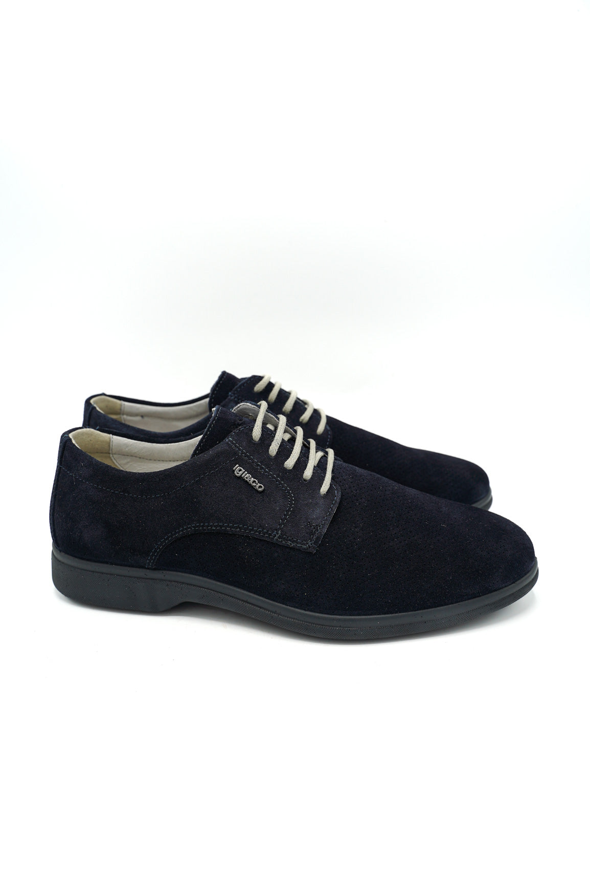 Igi&Co 1100200 Scarpe eleganti da uomo blu con lacci