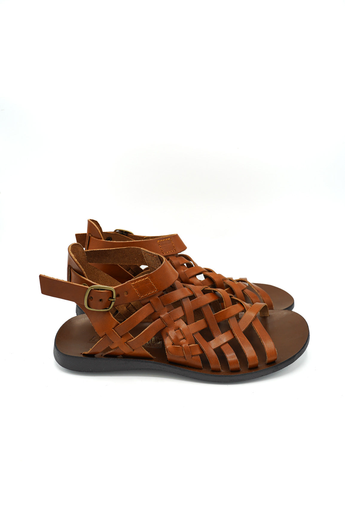 Antichi Romani 1421 Sandali uomo intrecciati stile greco-romano