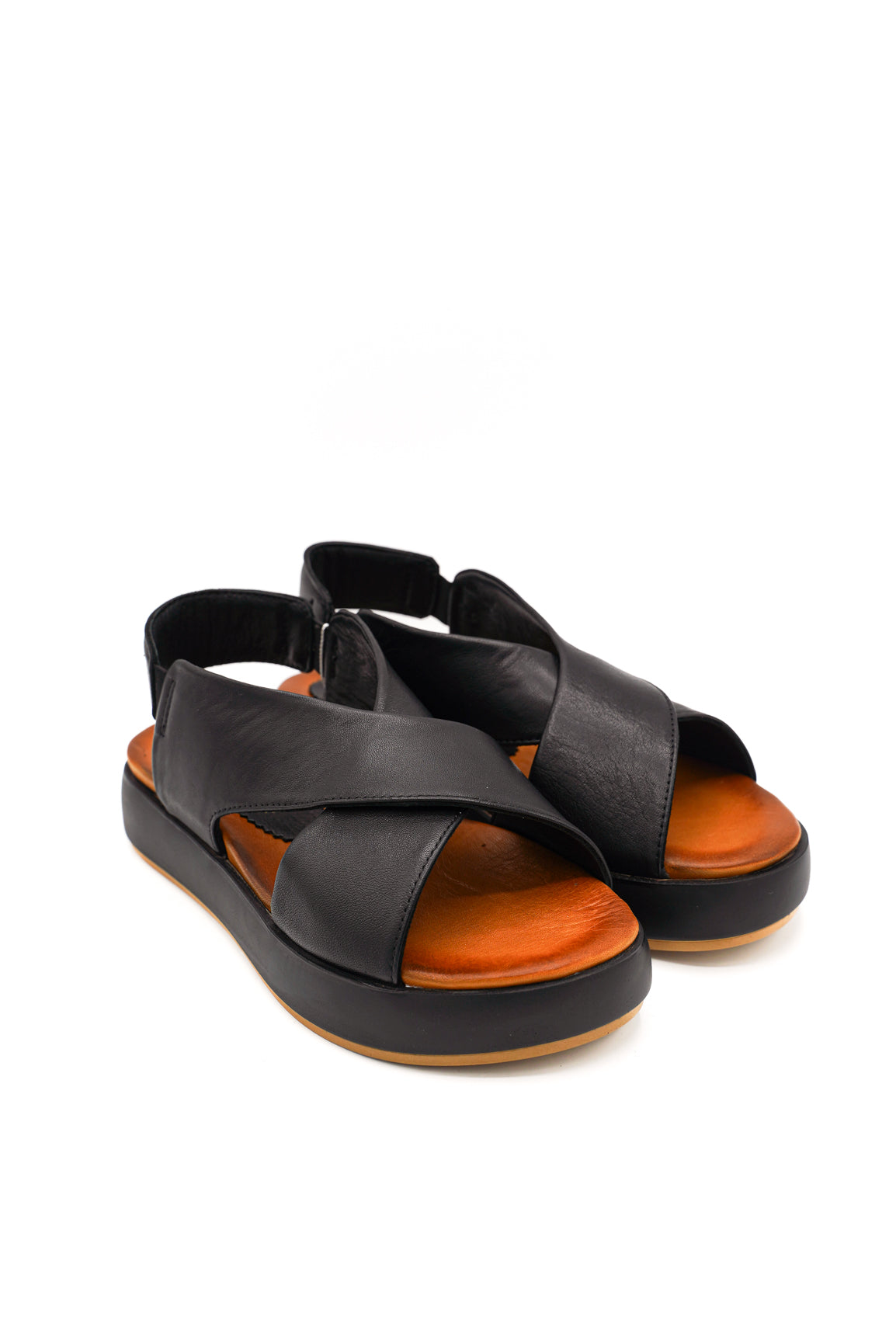 Sofia Mare 11860 Sandali flatform con fasce incrociate