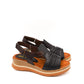 Sofia Mare 12544 Sandali con design arricciato e plateau