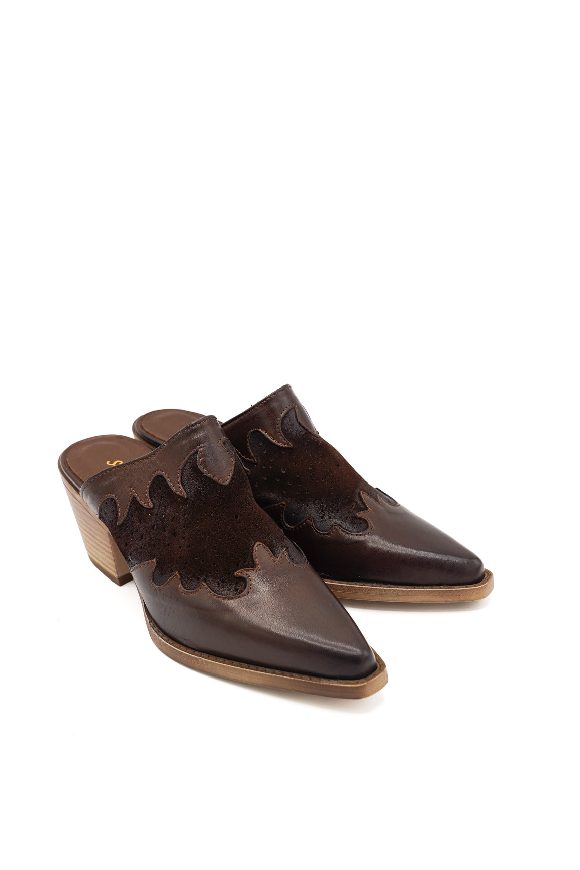 Sofia Mare 11808XG Sabot stile cowboy con lavorazione traforata