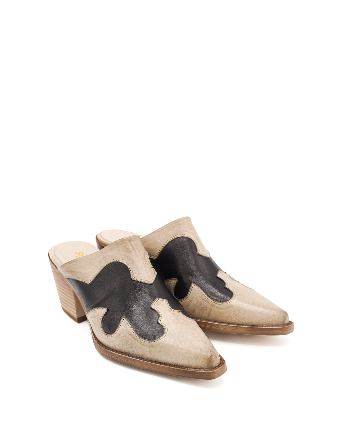 Sofia Mare 11819XG Sabot in stile texano con design bicolore