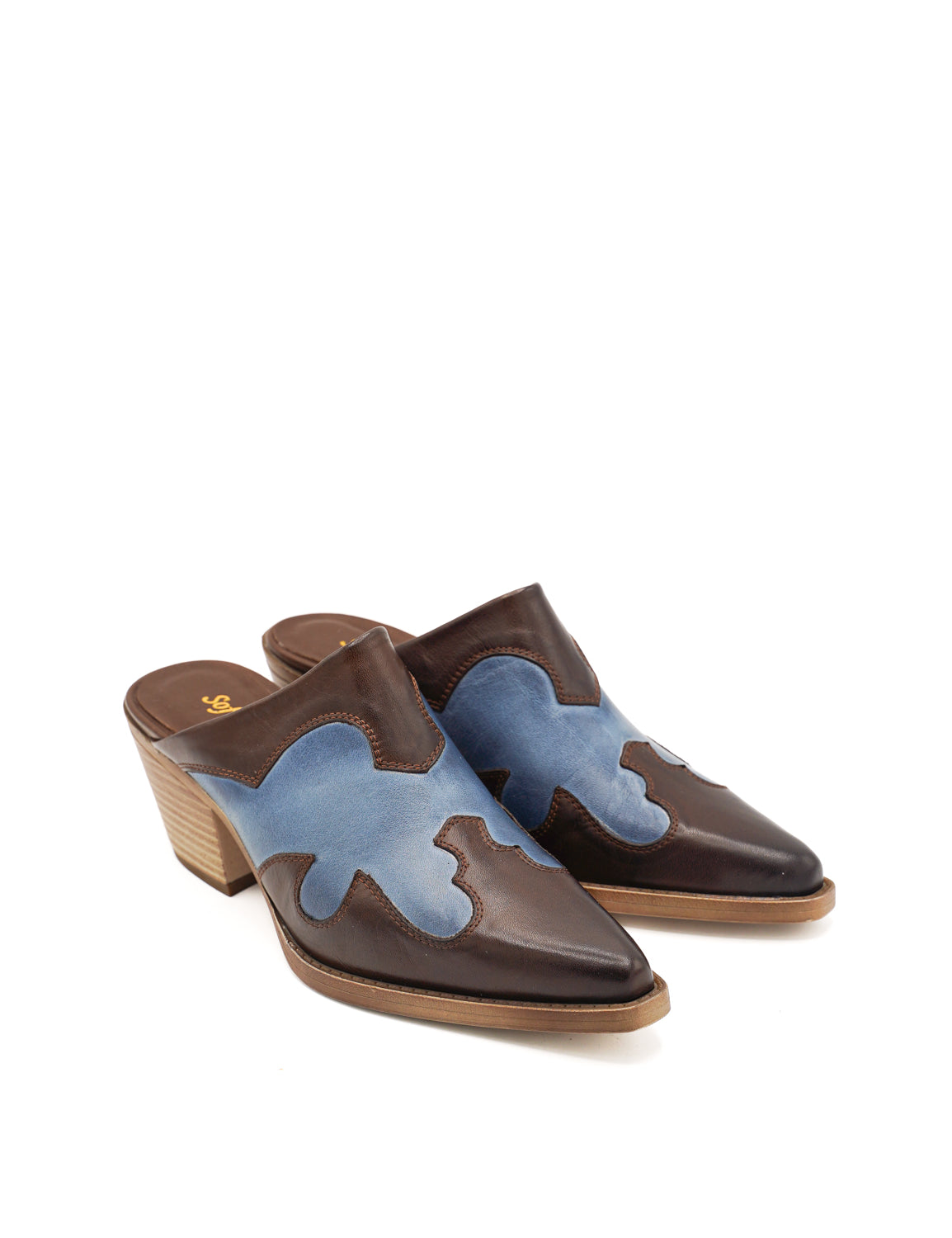 Sofia Mare 11819XG Sabot in stile texano con design bicolore