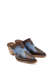 Sofia Mare 11819XG Sabot in stile texano con design bicolore