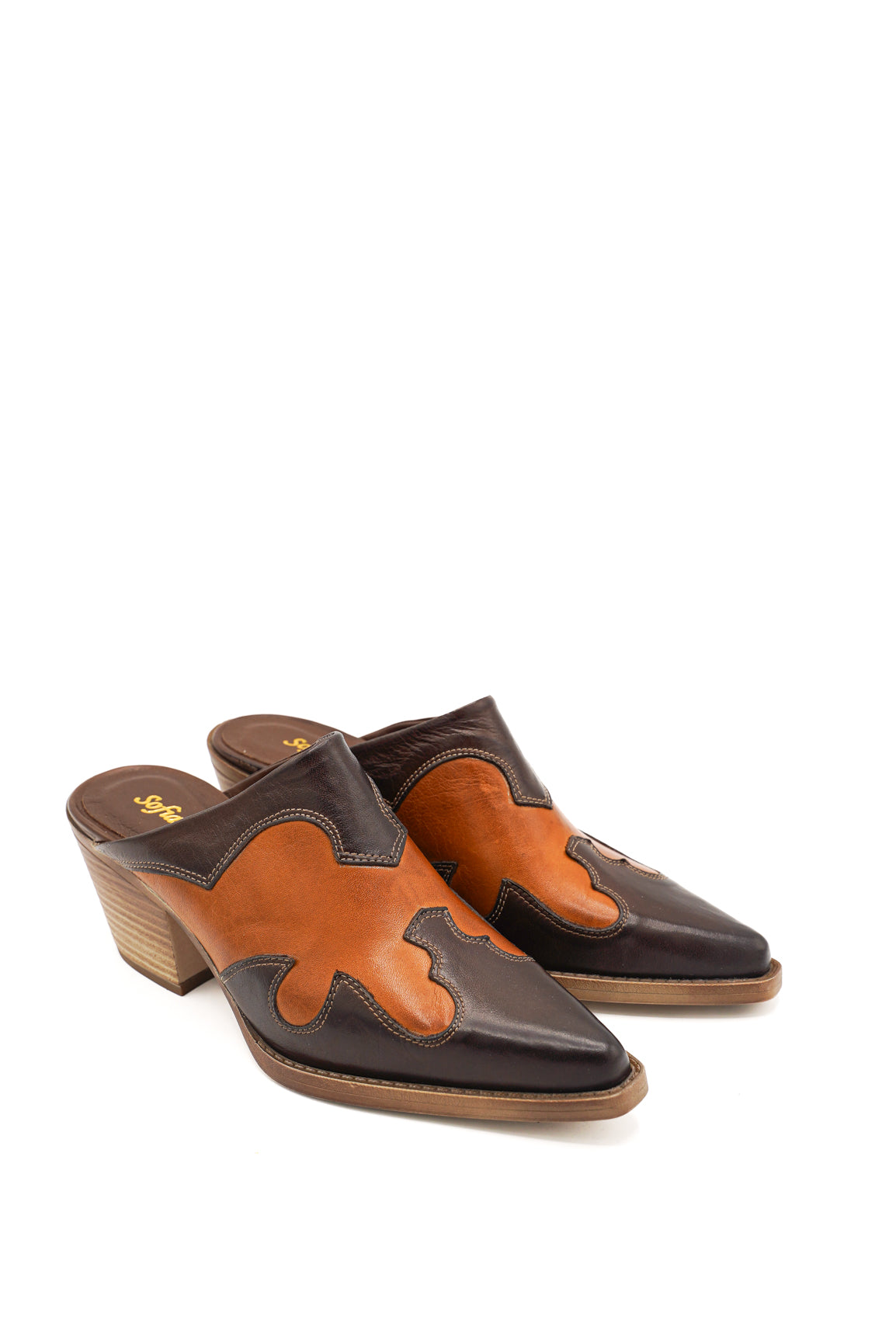 Sofia Mare 11819XG Sabot in stile texano con design bicolore