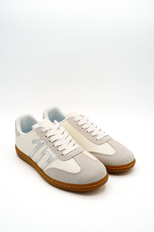 Gaia Shoes E11 Sneakers donna bicolore stile retro